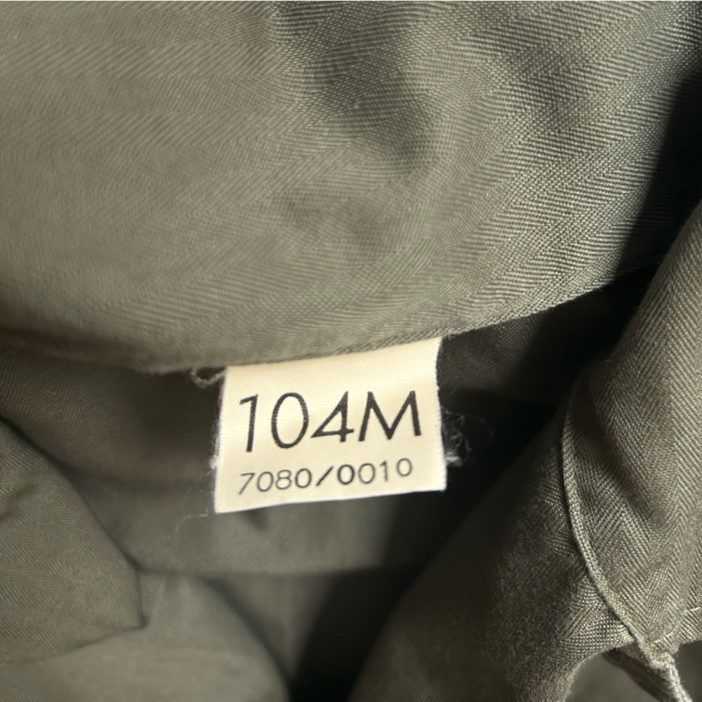 Vintage Men’s French Military Jacket Socovet Bais 1994 khaki green size 104m - Picture 5 of 7